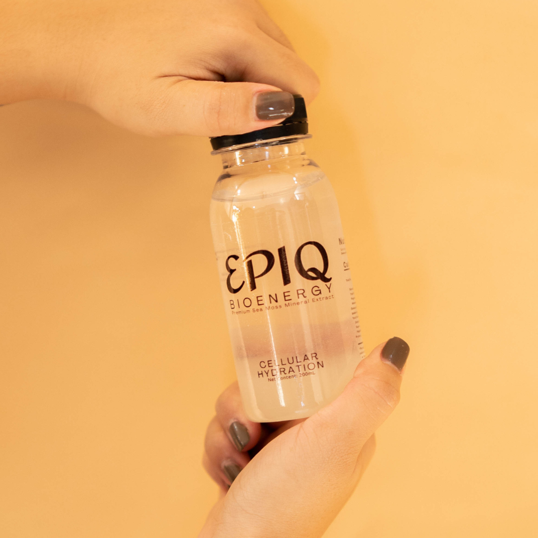 8 BOTTLES - EPIQ BIOENERGY PREMIUM SEA MOSS MINERAL EXTRACT FOR CELLULAR HYDRATION 200ML BOTTLE