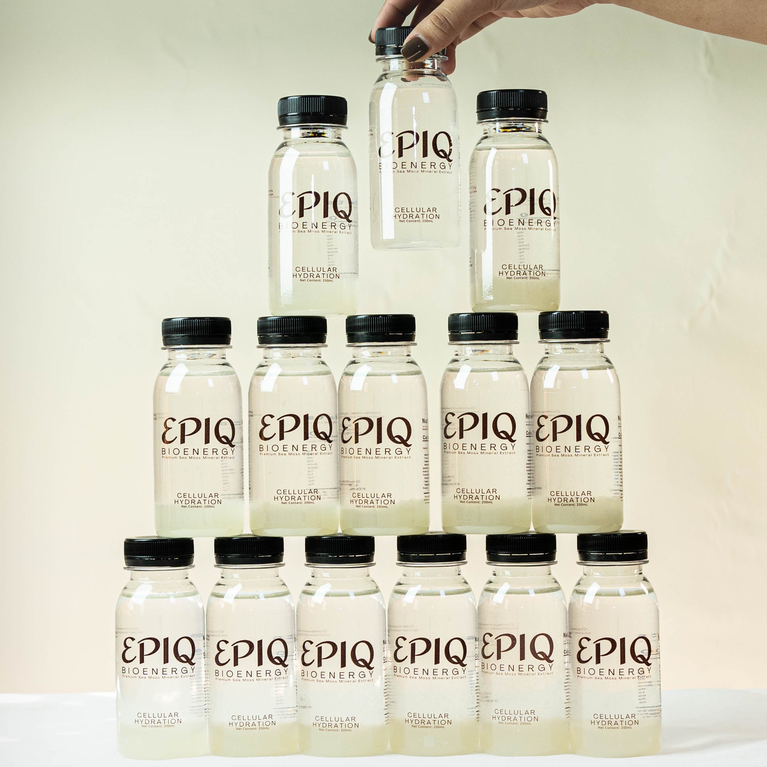 24 BOTTLES - EPIQ BIOENERGY PREMIUM SEA MOSS MINERAL EXTRACT FOR CELLULAR HYDRATION 200ML BOTTLE